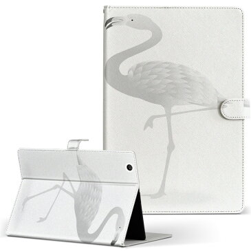 iPad mini 4 Apple ipadmini4 Mサイズ 手帳型 タブレットケース カバー レザー フリップ ダイアリー 二つ折り 革 013879 フラミンゴ　動物　アニマル