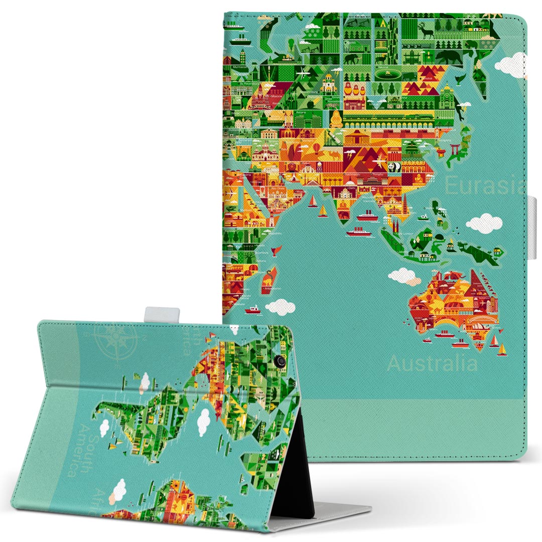 商品特徴・高品質な人工革に継ぎ目のないシームレスな全面デザイン。・業務用の特殊印刷機を使用した高精細プリント。さらにUV加工を施しダメージに強い仕上がり。・動画などの視聴に便利なスタンド機能。・内側に便利なカードスロット＆ロングポケット。・...