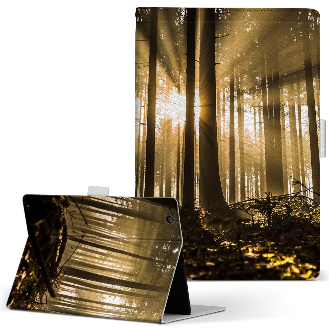 商品特徴・高品質な人工革に継ぎ目のないシームレスな全面デザイン。・業務用の特殊印刷機を使用した高精細プリント。さらにUV加工を施しダメージに強い仕上がり。・動画などの視聴に便利なスタンド機能。・内側に便利なカードスロット＆ロングポケット。・マグネットフリップ機能で開け閉めカンタン。・内側の粘着部に直接端末を貼り付けるだけの簡単装着。繰り返しの付け外しもOK。注意事項商品画像はサンプルイメージですので、お使いのモニターやスマホの液晶によっては多少色味に違いを感じる場合があります。またこちらは白い無地の人工革にデザインをプリントした商品です。商品によっては凹凸や光沢、デコなどの加工があるように見えたり、布地や金属を素材にしたように見える商品もありますが、これらはデザインの図版によるものです。イメージと違った、モニターと色味が異なるなどの理由による交換や返金はご対応できかねます。当店では複数サイズ用意している素材カバーからご注文の機種に一番近いサイズでご用意していますが、お使いのタブレットによっては端末とカバーの間に多少の余白が生じます。ご注文の前に、商品ページに掲載のカバーサイズとお手持ちの端末のサイズを比較・確認してください。こちらはレザーカバー内面の接着部にタブレット端末を直接貼り付けてお使い頂く商品です。レザーカバーのみの販売で、タブレット端末やハードケースは付属しません。ケースを装着したままのスタンド（クレードル）充電やワイヤレス充電（置くだけ充電）は対応していません。商品完成後すぐに発送していますため、印刷・UV加工独特の匂いが残る場合があります。お使い頂くうちに匂いは消えますが、気になる場合は風通しの良い場所に数日置いてください。ご注文後に1点1点制作する受注生産品のため、不良品以外のご返品や交換は固くお断り致します。サイズの選択間違いも保証対象外となりますため、ご注文の際は必ずお使いの端末とご注文のサイズをご確認下さい。発送について迅速な発送のためご入金確認のメールは控えております。発送予定日が分かり次第ご連絡を差し上げますので、こちらを入金確認に替えさせて頂きます。基本的には決済確認後、3〜10営業日前後での発送となります。繁忙期や休業日明けの場合はさらに時間がかかる場合があります。メール便の場合、到着までに2〜4日ほどかかる場合が多く、紛失などの保障もご対応できかねますのでご了承の上お選び下さい。