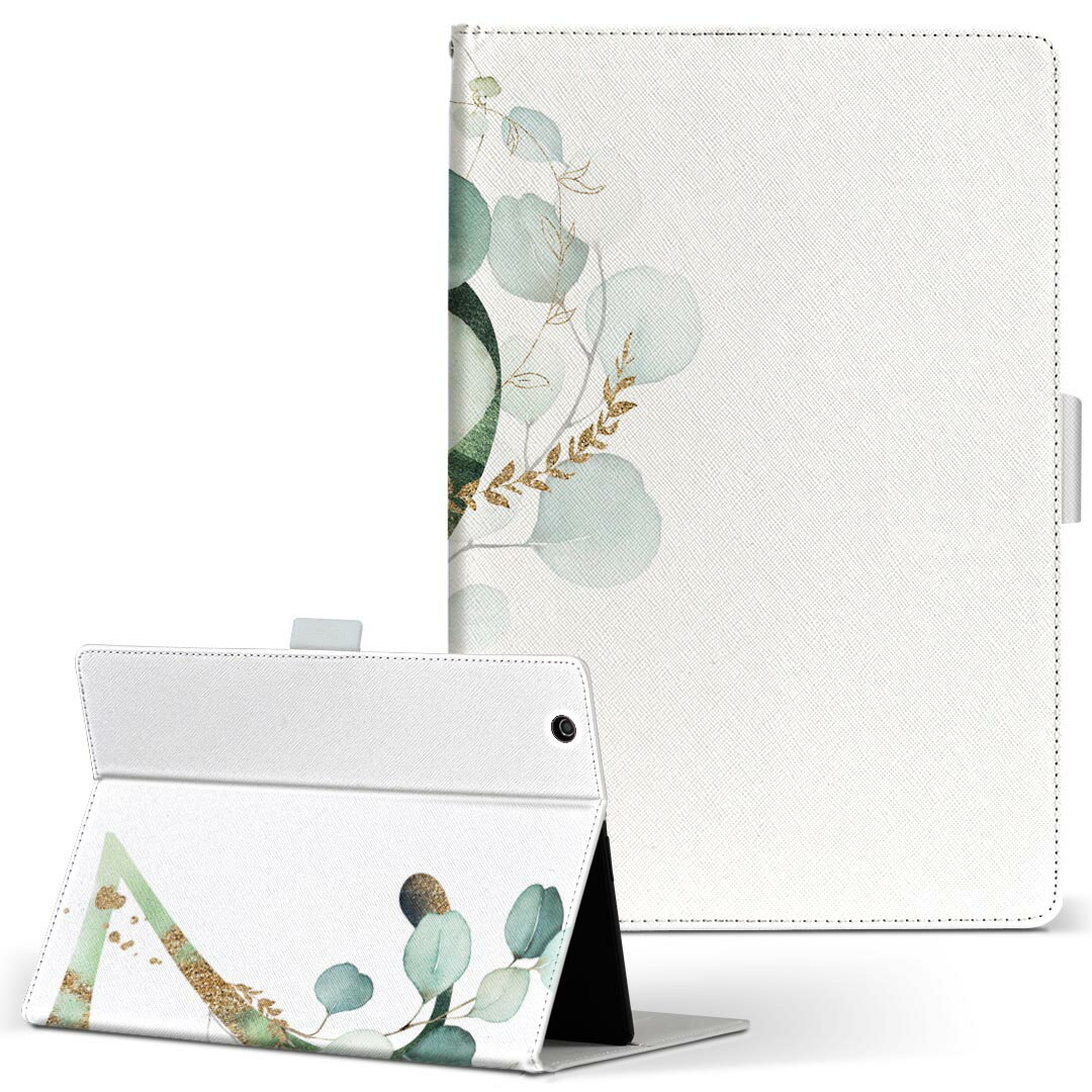 KYT32 Qua tab QZ8 用 タブレット ケース quatabqz8 Mサイズ 手帳型 タブレットケース カバー レザー フリップ ダイアリー 二つ折り 革 019111 文字 2