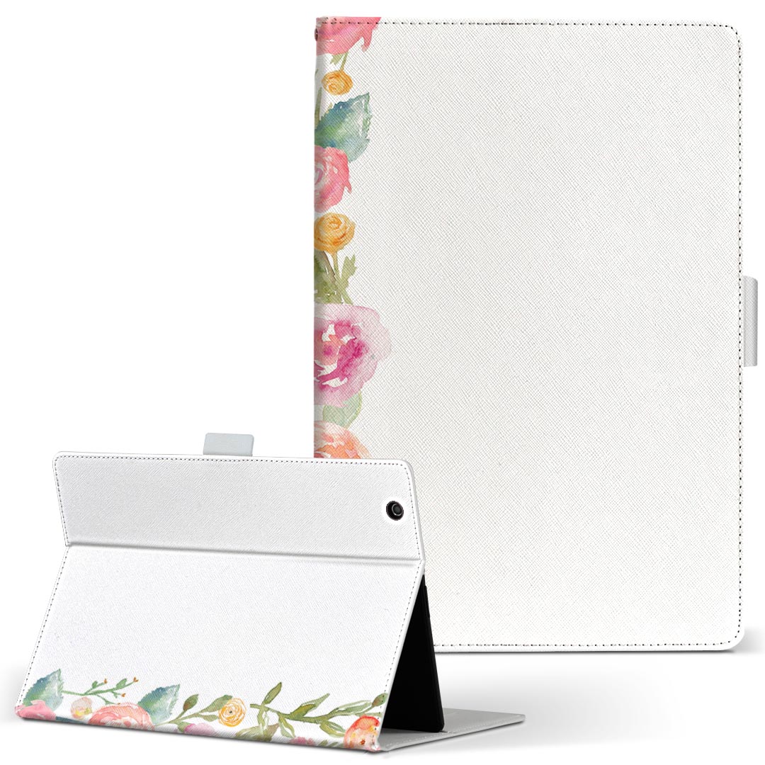 商品特徴・高品質な人工革に継ぎ目のないシームレスな全面デザイン。・業務用の特殊印刷機を使用した高精細プリント。さらにUV加工を施しダメージに強い仕上がり。・動画などの視聴に便利なスタンド機能。・内側に便利なカードスロット＆ロングポケット。・マグネットフリップ機能で開け閉めカンタン。・内側の粘着部に直接端末を貼り付けるだけの簡単装着。繰り返しの付け外しもOK。注意事項商品画像はサンプルイメージですので、お使いのモニターやスマホの液晶によっては多少色味に違いを感じる場合があります。またこちらは白い無地の人工革にデザインをプリントした商品です。商品によっては凹凸や光沢、デコなどの加工があるように見えたり、布地や金属を素材にしたように見える商品もありますが、これらはデザインの図版によるものです。イメージと違った、モニターと色味が異なるなどの理由による交換や返金はご対応できかねます。当店では複数サイズ用意している素材カバーからご注文の機種に一番近いサイズでご用意していますが、お使いのタブレットによっては端末とカバーの間に多少の余白が生じます。ご注文の前に、商品ページに掲載のカバーサイズとお手持ちの端末のサイズを比較・確認してください。こちらはレザーカバー内面の接着部にタブレット端末を直接貼り付けてお使い頂く商品です。レザーカバーのみの販売で、タブレット端末やハードケースは付属しません。ケースを装着したままのスタンド（クレードル）充電やワイヤレス充電（置くだけ充電）は対応していません。商品完成後すぐに発送していますため、印刷・UV加工独特の匂いが残る場合があります。お使い頂くうちに匂いは消えますが、気になる場合は風通しの良い場所に数日置いてください。ご注文後に1点1点制作する受注生産品のため、不良品以外のご返品や交換は固くお断り致します。サイズの選択間違いも保証対象外となりますため、ご注文の際は必ずお使いの端末とご注文のサイズをご確認下さい。発送について迅速な発送のためご入金確認のメールは控えております。発送予定日が分かり次第ご連絡を差し上げますので、こちらを入金確認に替えさせて頂きます。基本的には決済確認後、3〜10営業日前後での発送となります。繁忙期や休業日明けの場合はさらに時間がかかる場合があります。メール便の場合、到着までに2〜4日ほどかかる場合が多く、紛失などの保障もご対応できかねますのでご了承の上お選び下さい。