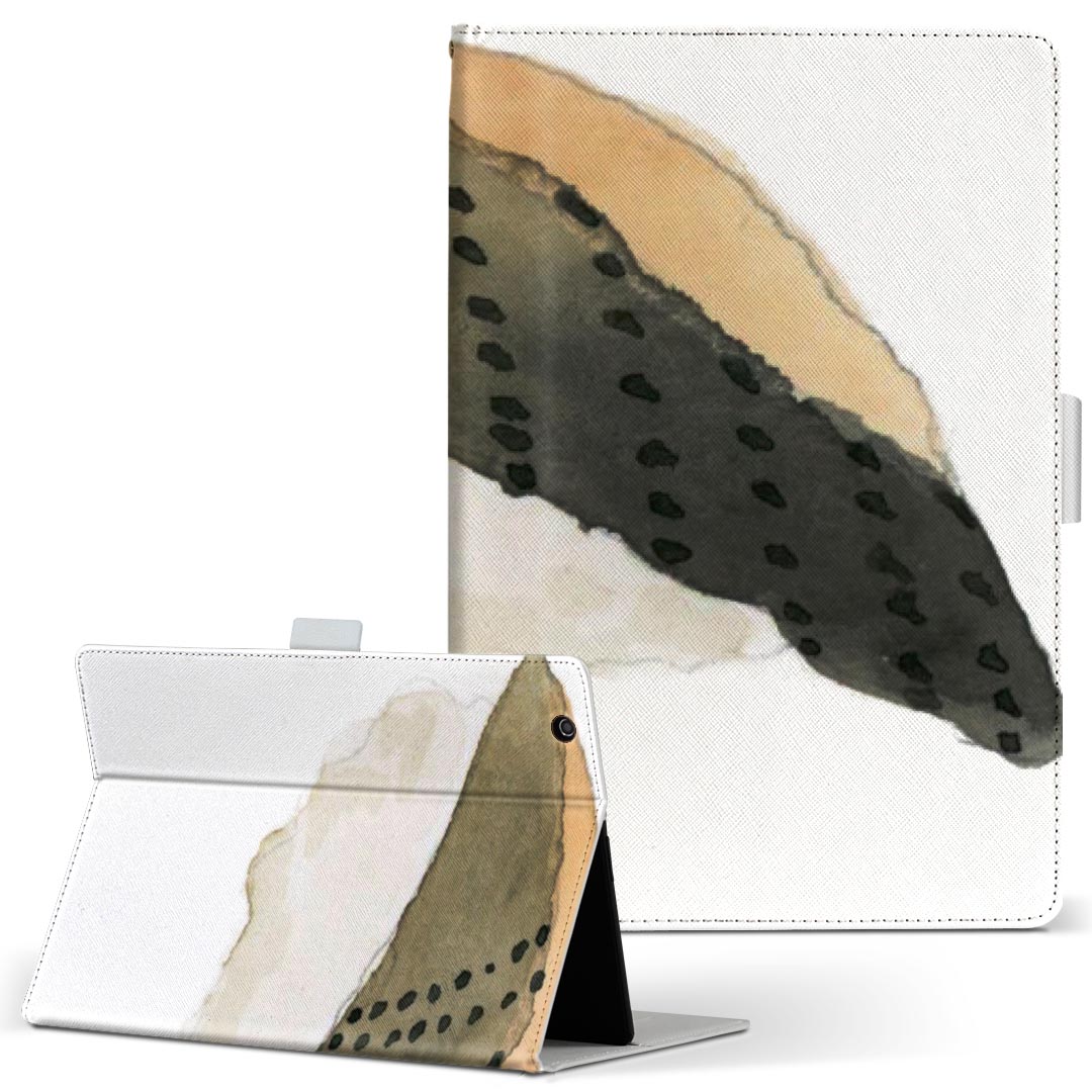 LAVIE Tab T10d 用 タブレット ケース docomo ドコモ Lサイズ 手帳型 タブレットケース カバー レザー フリップ ダイアリー 二つ折り 革 019892 お寿司 Sushi ご飯