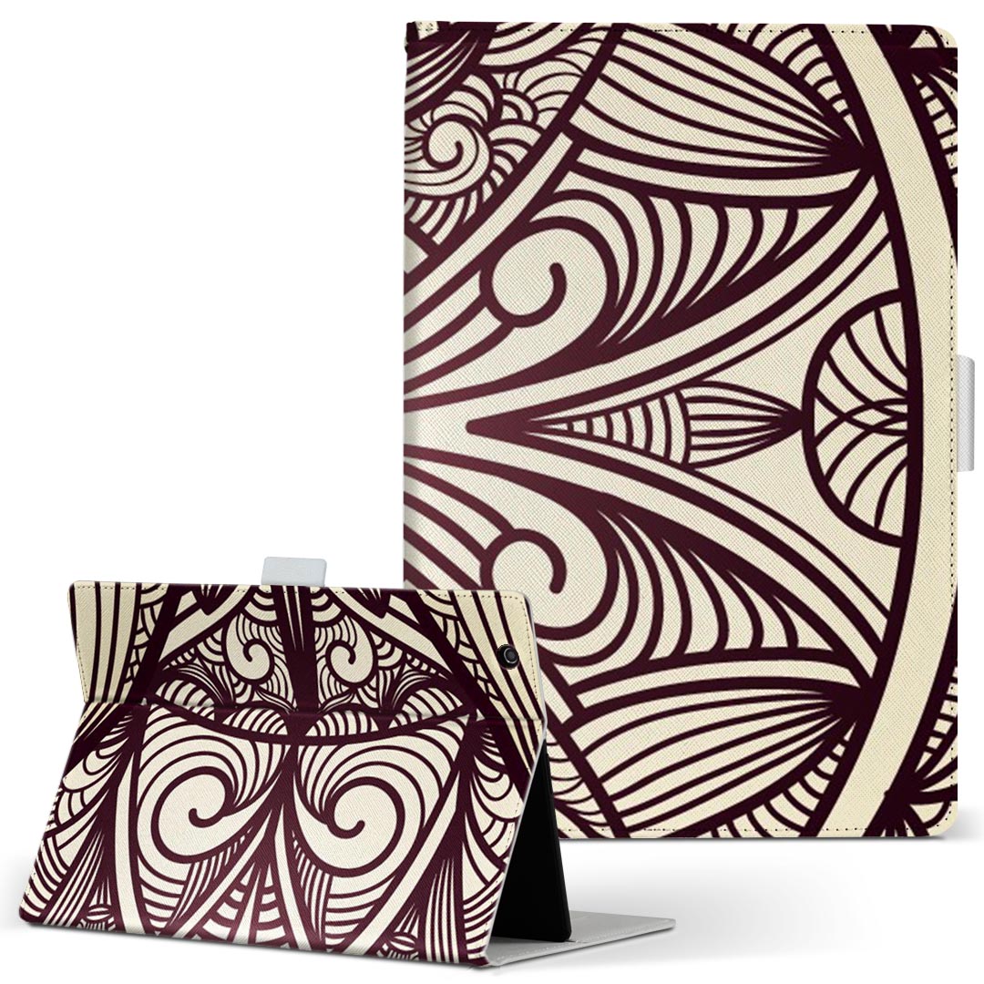 商品特徴・高品質な人工革に継ぎ目のないシームレスな全面デザイン。・業務用の特殊印刷機を使用した高精細プリント。さらにUV加工を施しダメージに強い仕上がり。・動画などの視聴に便利なスタンド機能。・内側に便利なカードスロット＆ロングポケット。・マグネットフリップ機能で開け閉めカンタン。・内側の粘着部に直接端末を貼り付けるだけの簡単装着。繰り返しの付け外しもOK。注意事項商品画像はサンプルイメージですので、お使いのモニターやスマホの液晶によっては多少色味に違いを感じる場合があります。またこちらは白い無地の人工革にデザインをプリントした商品です。商品によっては凹凸や光沢、デコなどの加工があるように見えたり、布地や金属を素材にしたように見える商品もありますが、これらはデザインの図版によるものです。イメージと違った、モニターと色味が異なるなどの理由による交換や返金はご対応できかねます。当店では複数サイズ用意している素材カバーからご注文の機種に一番近いサイズでご用意していますが、お使いのタブレットによっては端末とカバーの間に多少の余白が生じます。ご注文の前に、商品ページに掲載のカバーサイズとお手持ちの端末のサイズを比較・確認してください。こちらはレザーカバー内面の接着部にタブレット端末を直接貼り付けてお使い頂く商品です。レザーカバーのみの販売で、タブレット端末やハードケースは付属しません。ケースを装着したままのスタンド（クレードル）充電やワイヤレス充電（置くだけ充電）は対応していません。商品完成後すぐに発送していますため、印刷・UV加工独特の匂いが残る場合があります。お使い頂くうちに匂いは消えますが、気になる場合は風通しの良い場所に数日置いてください。ご注文後に1点1点制作する受注生産品のため、不良品以外のご返品や交換は固くお断り致します。サイズの選択間違いも保証対象外となりますため、ご注文の際は必ずお使いの端末とご注文のサイズをご確認下さい。発送について迅速な発送のためご入金確認のメールは控えております。発送予定日が分かり次第ご連絡を差し上げますので、こちらを入金確認に替えさせて頂きます。基本的には決済確認後、3〜10営業日前後での発送となります。繁忙期や休業日明けの場合はさらに時間がかかる場合があります。メール便の場合、到着までに2〜4日ほどかかる場合が多く、紛失などの保障もご対応できかねますのでご了承の上お選び下さい。