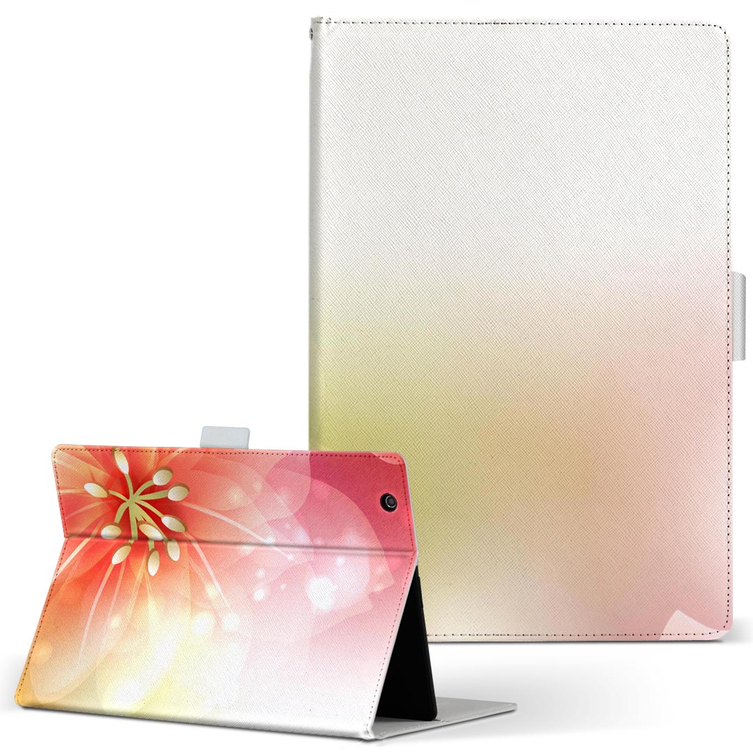 OPPO Pad Air 用 タブレットケース Lサイズ 手帳型 タブレットケース カバー 全機種対応有り レザー フリップ ダイアリー 二つ折り 革 001990 花　　カラフル