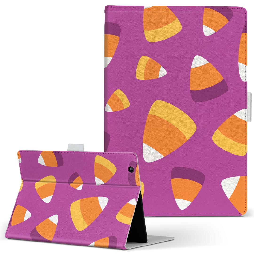 dtab Compact d-02H 用 タブレット ケース Huawei ファーウェイ ディータブコンパクト d02h Mサイズ 手帳型 タブレットケース カバー レザー フリップ ダイアリー 二つ折り 革 020148 Halloween(2)