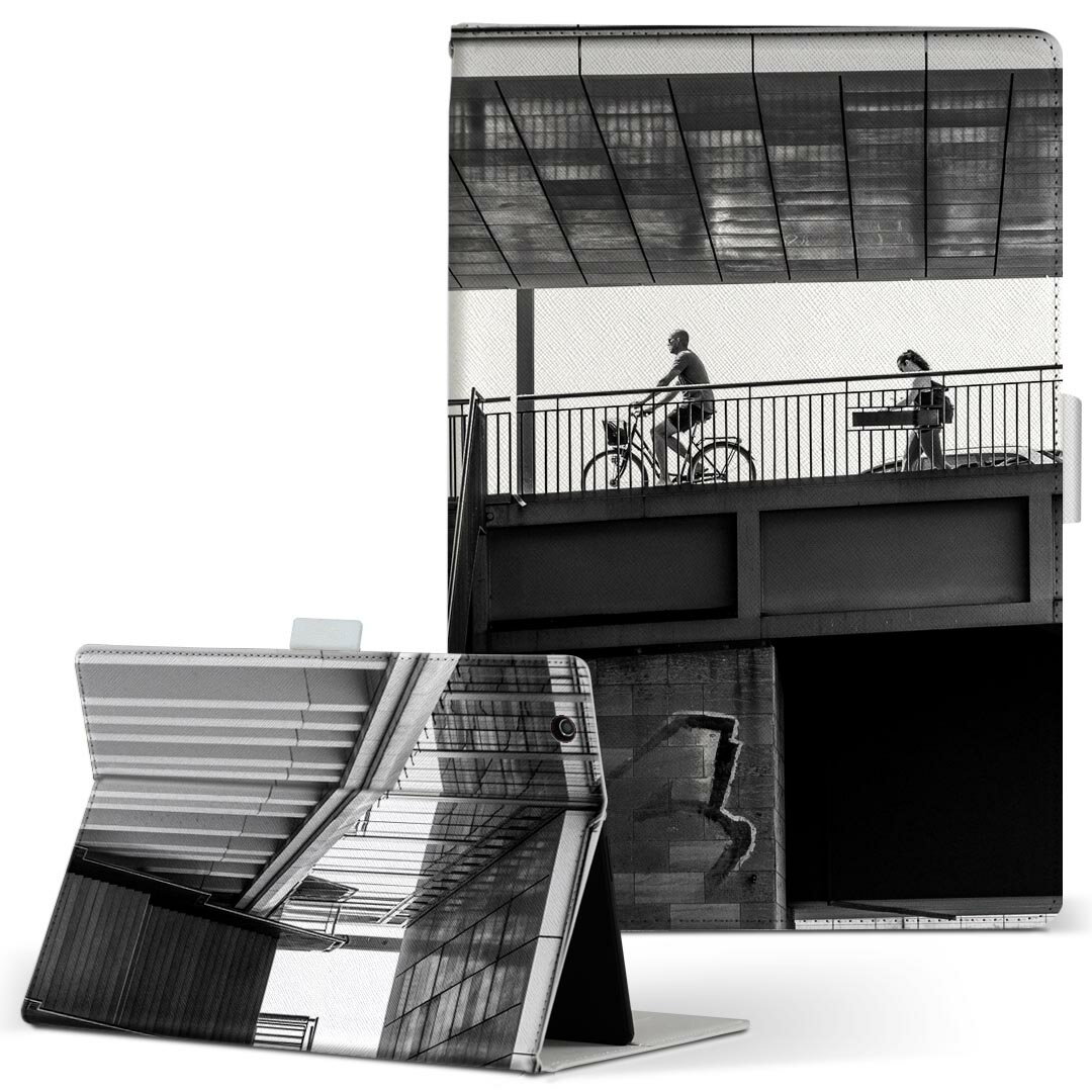 Lenovo Tab B10 HD (2nd Gen) 用 タブレットケース Lサイズ 手帳型 タブレットケース カバー 全機種対応有り レザー フリップ ダイアリー 二つ折り 革 023123 風景　写真