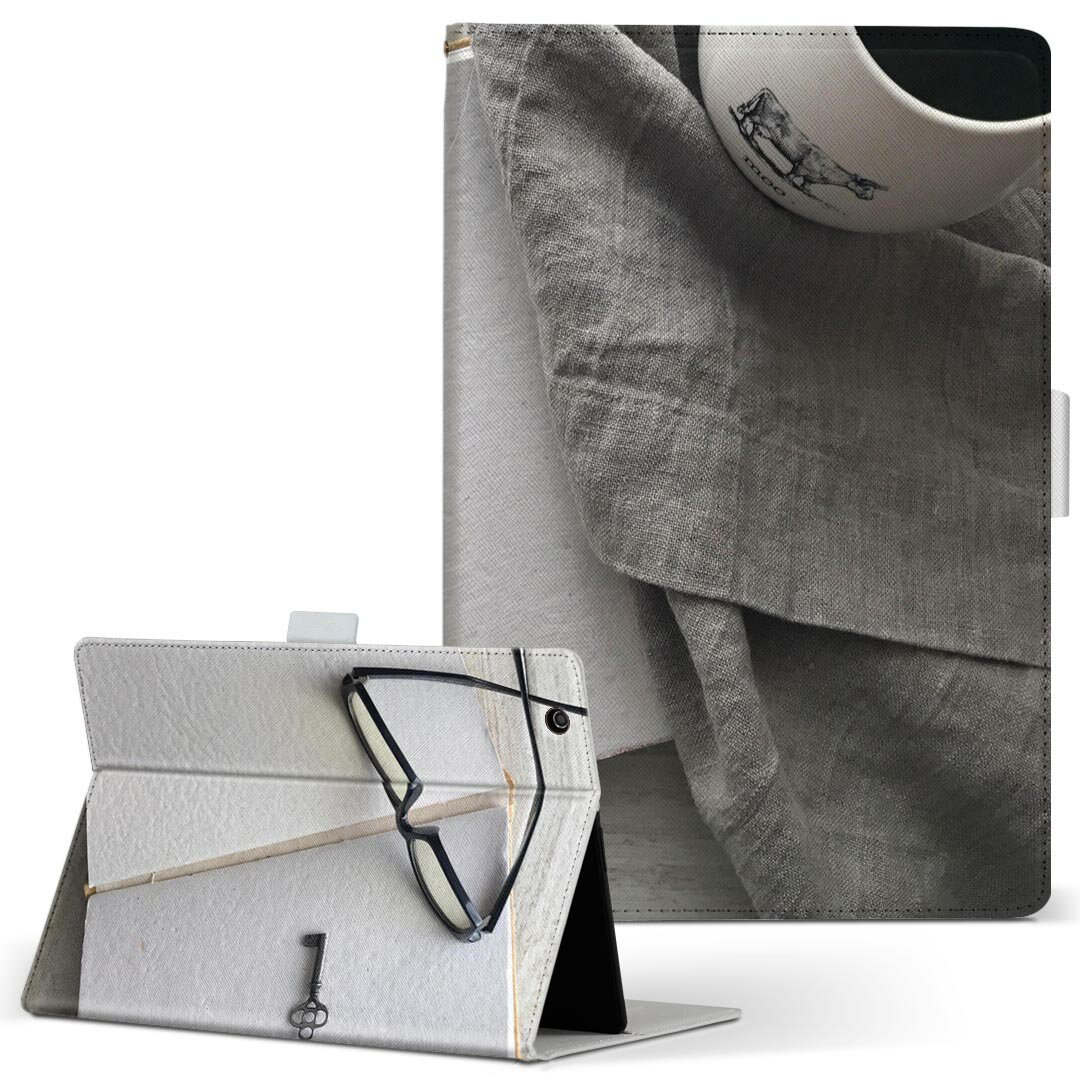 商品特徴・高品質な人工革に継ぎ目のないシームレスな全面デザイン。・業務用の特殊印刷機を使用した高精細プリント。さらにUV加工を施しダメージに強い仕上がり。・動画などの視聴に便利なスタンド機能。・内側に便利なカードスロット＆ロングポケット。・マグネットフリップ機能で開け閉めカンタン。・内側の粘着部に直接端末を貼り付けるだけの簡単装着。繰り返しの付け外しもOK。注意事項商品画像はサンプルイメージですので、お使いのモニターやスマホの液晶によっては多少色味に違いを感じる場合があります。またこちらは白い無地の人工革にデザインをプリントした商品です。商品によっては凹凸や光沢、デコなどの加工があるように見えたり、布地や金属を素材にしたように見える商品もありますが、これらはデザインの図版によるものです。イメージと違った、モニターと色味が異なるなどの理由による交換や返金はご対応できかねます。当店では複数サイズ用意している素材カバーからご注文の機種に一番近いサイズでご用意していますが、お使いのタブレットによっては端末とカバーの間に多少の余白が生じます。ご注文の前に、商品ページに掲載のカバーサイズとお手持ちの端末のサイズを比較・確認してください。こちらはレザーカバー内面の接着部にタブレット端末を直接貼り付けてお使い頂く商品です。レザーカバーのみの販売で、タブレット端末やハードケースは付属しません。ケースを装着したままのスタンド（クレードル）充電やワイヤレス充電（置くだけ充電）は対応していません。商品完成後すぐに発送していますため、印刷・UV加工独特の匂いが残る場合があります。お使い頂くうちに匂いは消えますが、気になる場合は風通しの良い場所に数日置いてください。ご注文後に1点1点制作する受注生産品のため、不良品以外のご返品や交換は固くお断り致します。サイズの選択間違いも保証対象外となりますため、ご注文の際は必ずお使いの端末とご注文のサイズをご確認下さい。発送について迅速な発送のためご入金確認のメールは控えております。発送予定日が分かり次第ご連絡を差し上げますので、こちらを入金確認に替えさせて頂きます。基本的には決済確認後、3〜10営業日前後での発送となります。繁忙期や休業日明けの場合はさらに時間がかかる場合があります。メール便の場合、到着までに2〜4日ほどかかる場合が多く、紛失などの保障もご対応できかねますのでご了承の上お選び下さい。