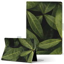 Lenovo Tab B10 HD (2nd Gen) 用 タブレットケース Lサイズ 手帳型 タブレットケース カバー 全機種対応有り レザー フリップ ダイアリー 二つ折り 革 023507 葉っぱ 植物(2)