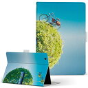 dtab d-51c 用 タブレットケース docomo ドコモ Lサイズ 手帳型 タブレットケース カバー 全機種対応有り レザー フリップ ダイアリー 二つ折り 革 023987 自転車 植物 ピアノ