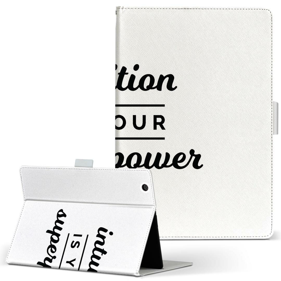 dtab d-51c 用 タブレットケース docomo ドコモ Lサイズ 手帳型 タブレットケース カバー 全機種対応有り レザー フリップ ダイアリー 二つ折り 革 024950 文章 格言