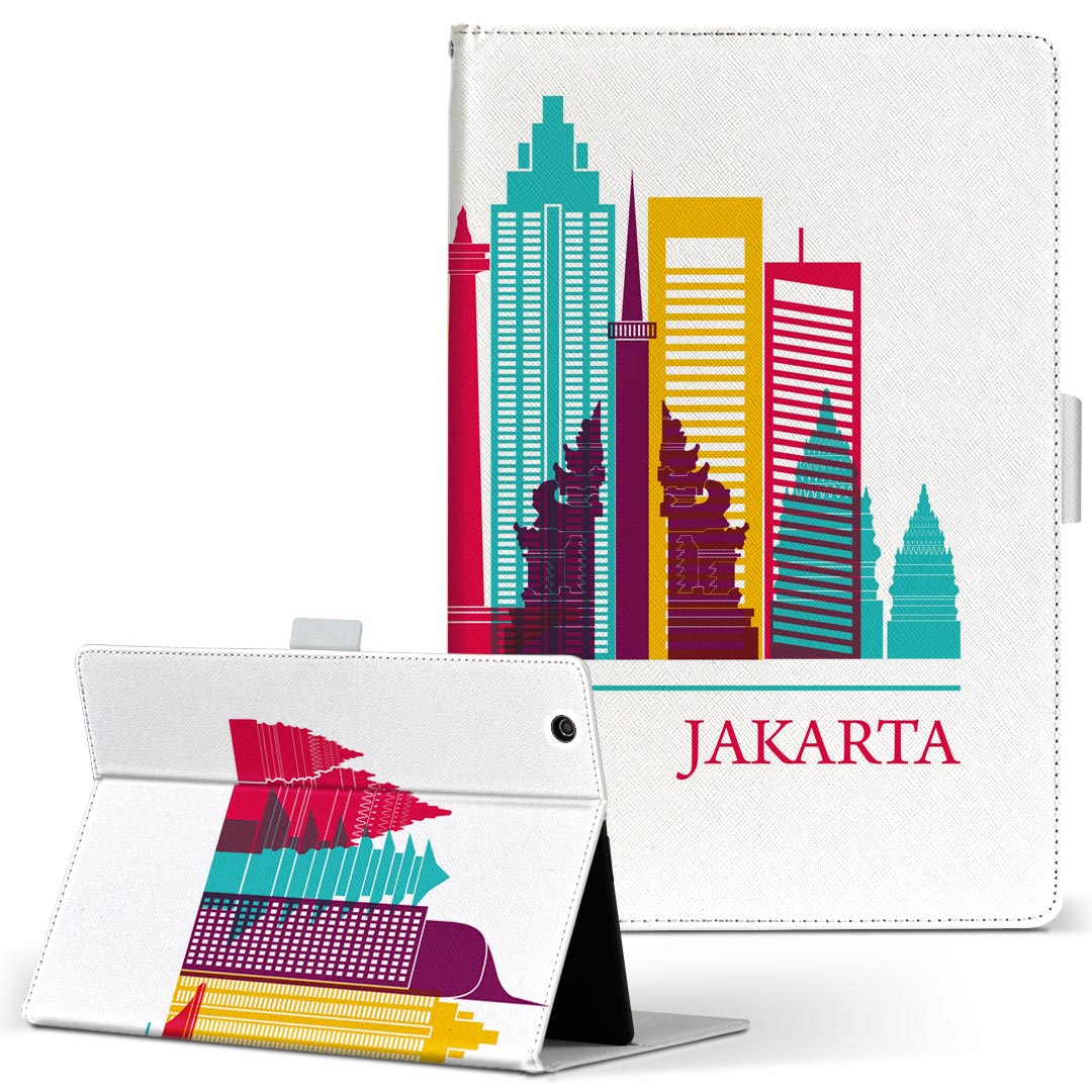 iPad mini 4 用 タブレット ケース Apple ipadmini4 Mサイズ 手帳型 タブレットケース カバー レザー フリップ ダイアリー 二つ折り 革 031765 ジャカルタ おしゃれ ビル