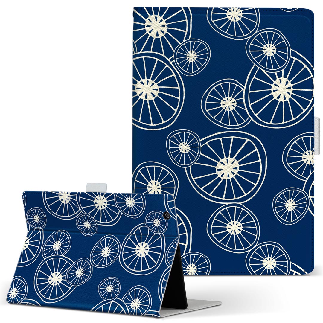 商品特徴・高品質な人工革に継ぎ目のないシームレスな全面デザイン。・業務用の特殊印刷機を使用した高精細プリント。さらにUV加工を施しダメージに強い仕上がり。・動画などの視聴に便利なスタンド機能。・内側に便利なカードスロット＆ロングポケット。・マグネットフリップ機能で開け閉めカンタン。・内側の粘着部に直接端末を貼り付けるだけの簡単装着。繰り返しの付け外しもOK。注意事項商品画像はサンプルイメージですので、お使いのモニターやスマホの液晶によっては多少色味に違いを感じる場合があります。またこちらは白い無地の人工革にデザインをプリントした商品です。商品によっては凹凸や光沢、デコなどの加工があるように見えたり、布地や金属を素材にしたように見える商品もありますが、これらはデザインの図版によるものです。イメージと違った、モニターと色味が異なるなどの理由による交換や返金はご対応できかねます。当店では複数サイズ用意している素材カバーからご注文の機種に一番近いサイズでご用意していますが、お使いのタブレットによっては端末とカバーの間に多少の余白が生じます。ご注文の前に、商品ページに掲載のカバーサイズとお手持ちの端末のサイズを比較・確認してください。こちらはレザーカバー内面の接着部にタブレット端末を直接貼り付けてお使い頂く商品です。レザーカバーのみの販売で、タブレット端末やハードケースは付属しません。ケースを装着したままのスタンド（クレードル）充電やワイヤレス充電（置くだけ充電）は対応していません。商品完成後すぐに発送していますため、印刷・UV加工独特の匂いが残る場合があります。お使い頂くうちに匂いは消えますが、気になる場合は風通しの良い場所に数日置いてください。ご注文後に1点1点制作する受注生産品のため、不良品以外のご返品や交換は固くお断り致します。サイズの選択間違いも保証対象外となりますため、ご注文の際は必ずお使いの端末とご注文のサイズをご確認下さい。発送について迅速な発送のためご入金確認のメールは控えております。発送予定日が分かり次第ご連絡を差し上げますので、こちらを入金確認に替えさせて頂きます。基本的には決済確認後、3〜10営業日前後での発送となります。繁忙期や休業日明けの場合はさらに時間がかかる場合があります。メール便の場合、到着までに2〜4日ほどかかる場合が多く、紛失などの保障もご対応できかねますのでご了承の上お選び下さい。