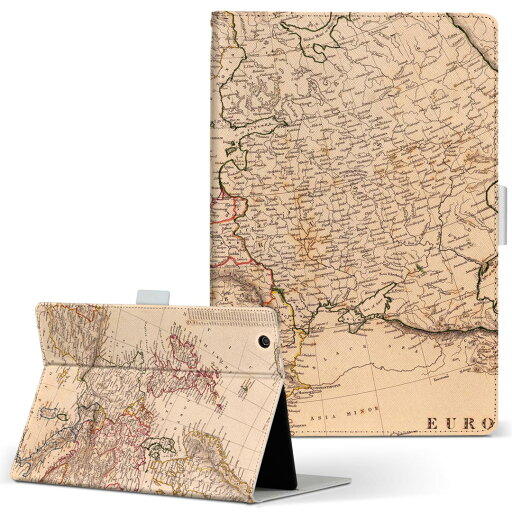 Fire HDX 8.9 Amazon アマゾン Kindle Fire キンドルファイア firehdx89 Lサイズ 手帳型 タブレットケース カバー 全機種対応有り レザー フリップ ダイアリー 二つ折り 革 006093 地図 英語 世界