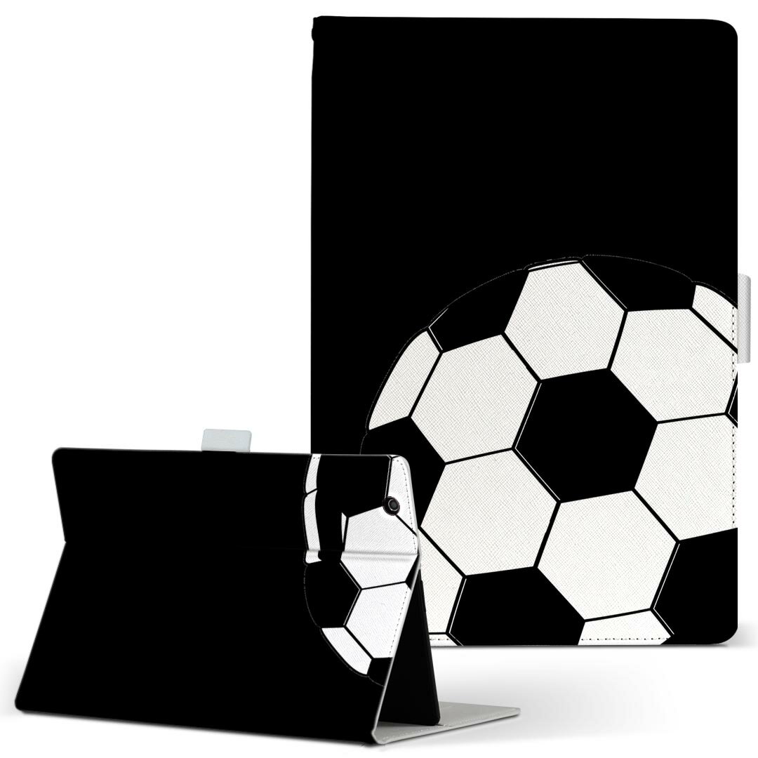 iPad 第6世代 Apple アップル iPad アイパッド ipad6 Lサイズ 手帳型 タブレットケース カバー 全機種対応有り レザー フリップ ダイアリー 二つ折り 革 010180 スポーツ　サッカー　ボール