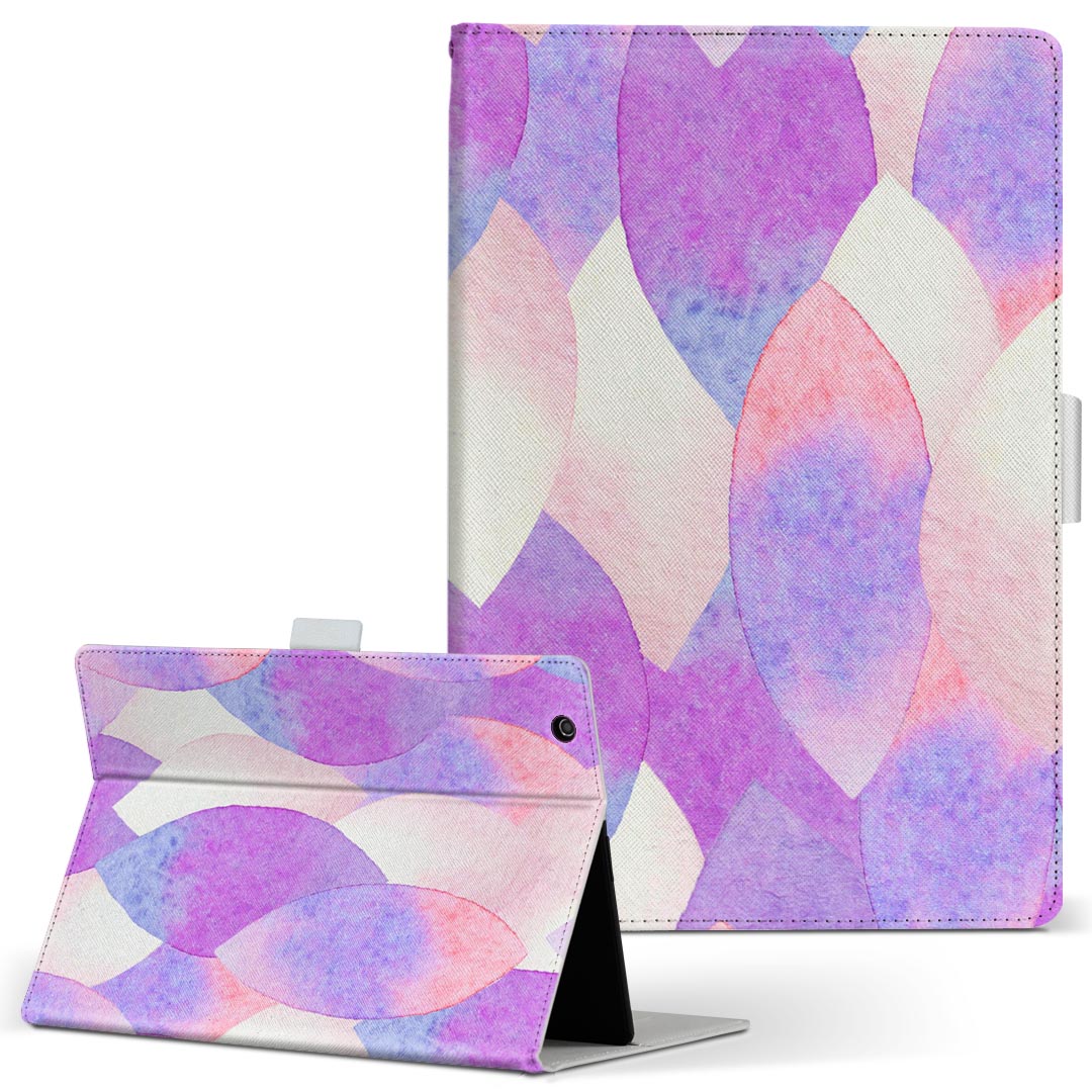 商品特徴・高品質な人工革に継ぎ目のないシームレスな全面デザイン。・業務用の特殊印刷機を使用した高精細プリント。さらにUV加工を施しダメージに強い仕上がり。・動画などの視聴に便利なスタンド機能。・内側に便利なカードスロット＆ロングポケット。・マグネットフリップ機能で開け閉めカンタン。・内側の粘着部に直接端末を貼り付けるだけの簡単装着。繰り返しの付け外しもOK。注意事項商品画像はサンプルイメージですので、お使いのモニターやスマホの液晶によっては多少色味に違いを感じる場合があります。またこちらは白い無地の人工革にデザインをプリントした商品です。商品によっては凹凸や光沢、デコなどの加工があるように見えたり、布地や金属を素材にしたように見える商品もありますが、これらはデザインの図版によるものです。イメージと違った、モニターと色味が異なるなどの理由による交換や返金はご対応できかねます。当店では複数サイズ用意している素材カバーからご注文の機種に一番近いサイズでご用意していますが、お使いのタブレットによっては端末とカバーの間に多少の余白が生じます。ご注文の前に、商品ページに掲載のカバーサイズとお手持ちの端末のサイズを比較・確認してください。こちらはレザーカバー内面の接着部にタブレット端末を直接貼り付けてお使い頂く商品です。レザーカバーのみの販売で、タブレット端末やハードケースは付属しません。ケースを装着したままのスタンド（クレードル）充電やワイヤレス充電（置くだけ充電）は対応していません。商品完成後すぐに発送していますため、印刷・UV加工独特の匂いが残る場合があります。お使い頂くうちに匂いは消えますが、気になる場合は風通しの良い場所に数日置いてください。ご注文後に1点1点制作する受注生産品のため、不良品以外のご返品や交換は固くお断り致します。サイズの選択間違いも保証対象外となりますため、ご注文の際は必ずお使いの端末とご注文のサイズをご確認下さい。発送について迅速な発送のためご入金確認のメールは控えております。発送予定日が分かり次第ご連絡を差し上げますので、こちらを入金確認に替えさせて頂きます。基本的には決済確認後、3〜10営業日前後での発送となります。繁忙期や休業日明けの場合はさらに時間がかかる場合があります。メール便の場合、到着までに2〜4日ほどかかる場合が多く、紛失などの保障もご対応できかねますのでご了承の上お選び下さい。