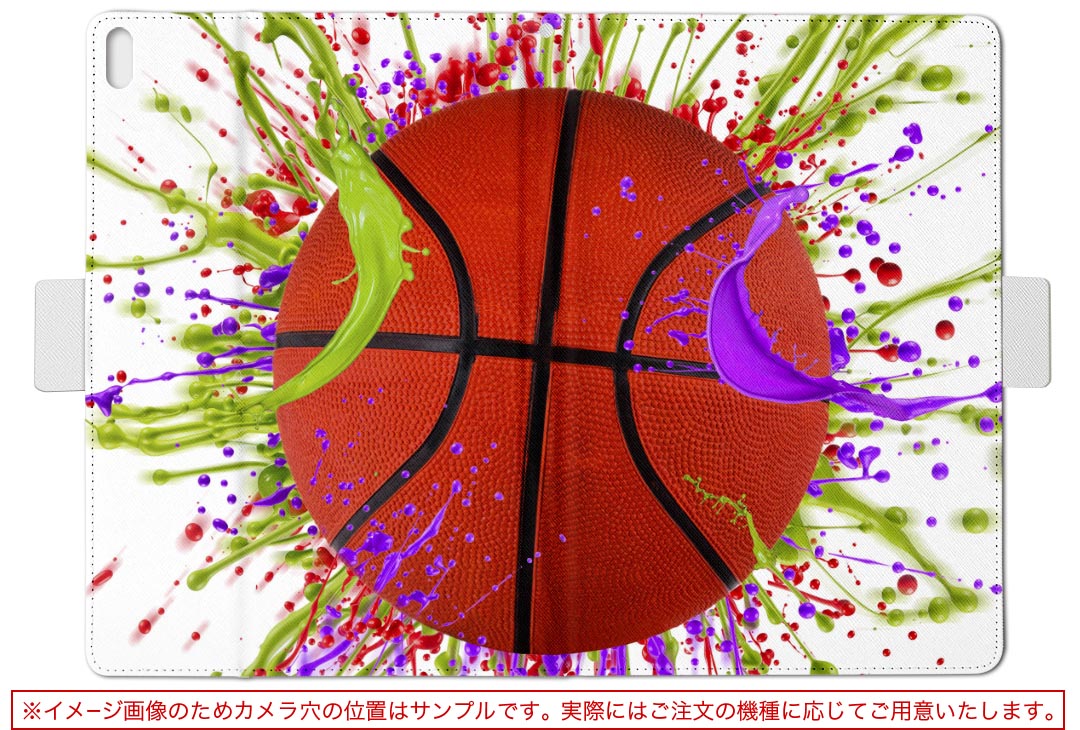 dtab Compact d-02K ディータブコンパクト D02K Mサイズ 手帳型 タブレットケース カバー 全機種対応有り レザー フリップ ダイアリー 二つ折り 革 002907 スポーツ　シンプル　カラフル