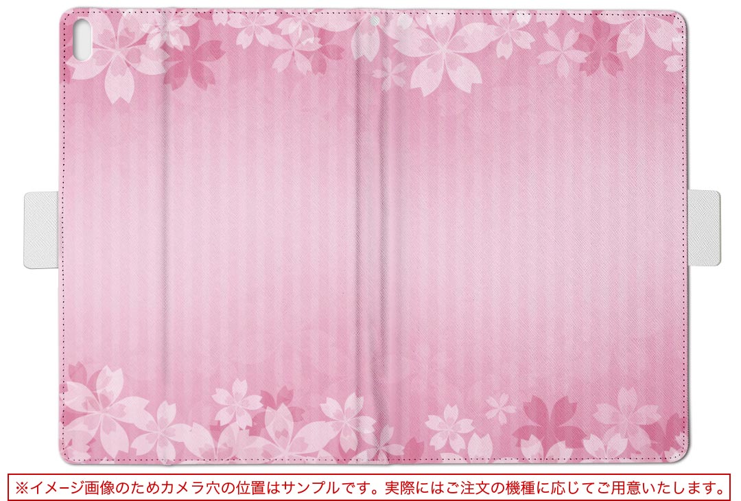 Dell Venue8 デル venue8 Mサイズ 手帳型 タブレットケース カバー 全機種対応有り レザー フリップ ダイアリー 二つ折り 革 005698 花　　ピンク