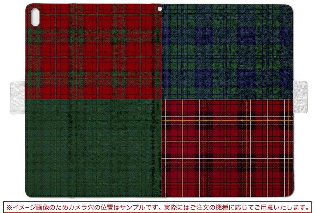 SH-05G AQUOS PAD 用 タブレット ケース アクオスパッド sh05g Sサイズ 手帳型 タブレットケース カバー レザー フリップ ダイアリー 二つ折り 革 006766 チェック　模様