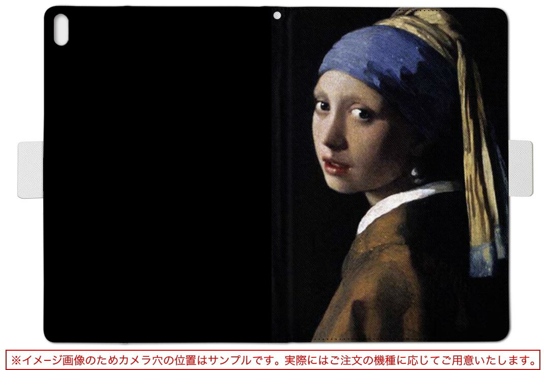 dtab Compact d-02K ディータブコンパクト D02K Mサイズ 手帳型 タブレットケース カバー 全機種対応有り レザー フリップ ダイアリー 二つ折り 革 011470 イラスト　人物　絵画