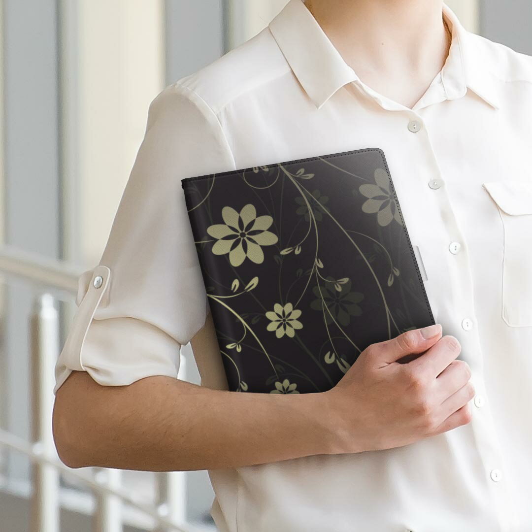GALAXY Tab S SC-03G Tab S 8.4 sumsung Mサイズ 手帳型 タブレットケース カバー 全機種対応有り レザー フリップ ダイアリー 二つ折り 革 000053 クール 花　花柄