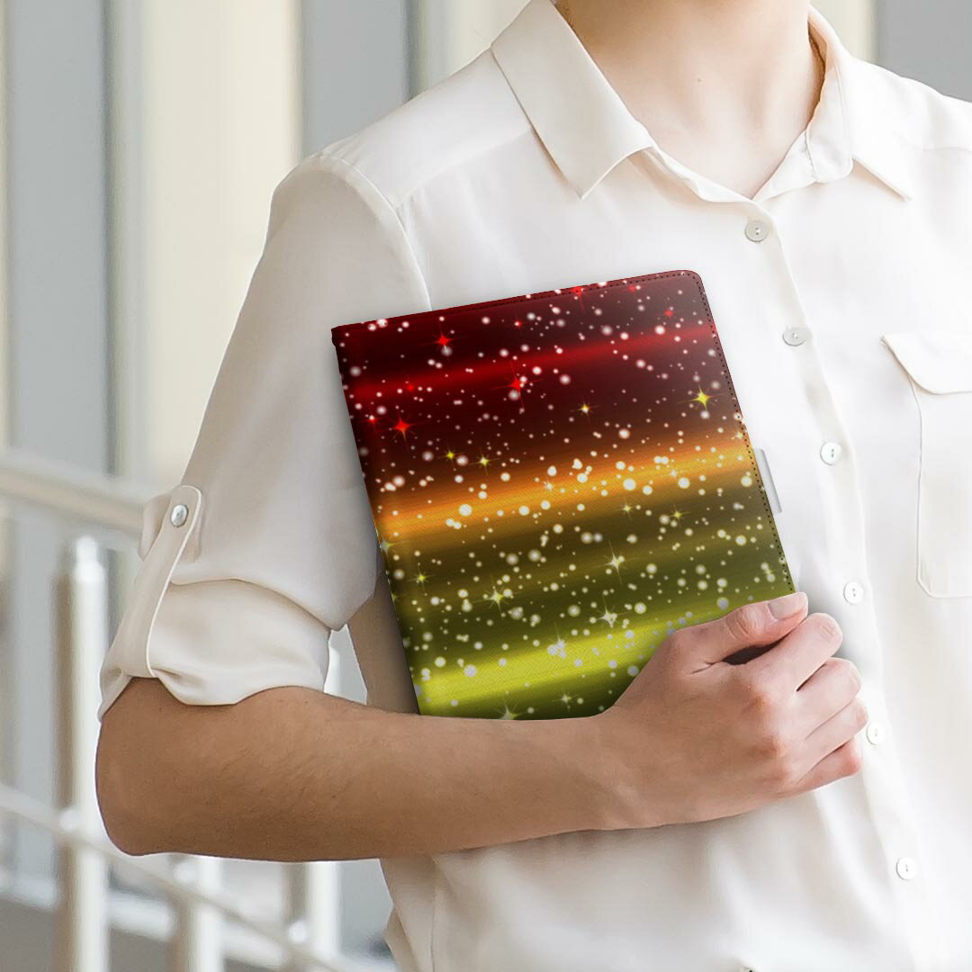 iPad mini 4 Apple ipadmini4 Mサイズ 手帳型 タブレットケース カバー 全機種対応有り レザー フリップ ダイアリー 二つ折り 革 002110 カラフル　キラキラ