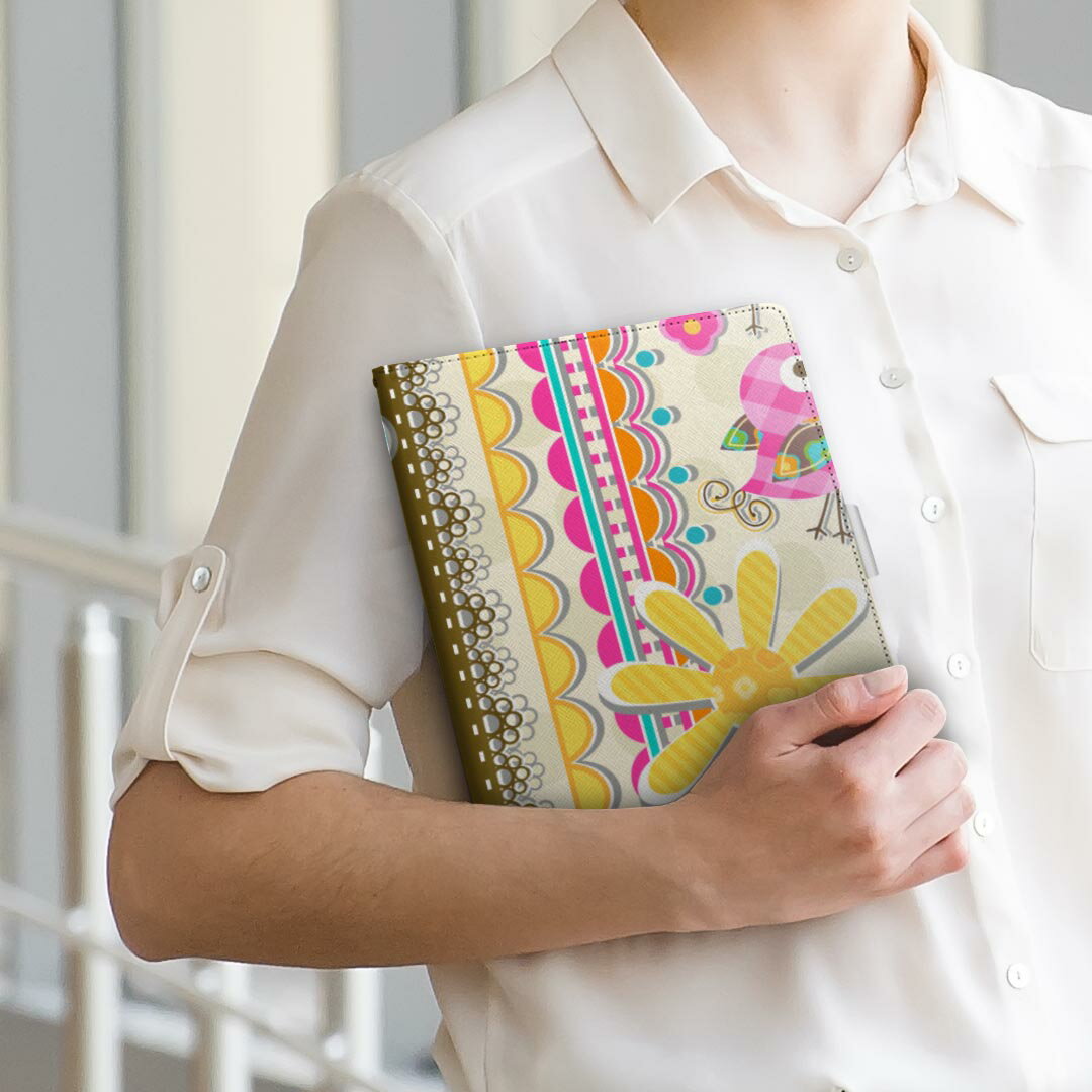 Tablet S SONY ソニー Xperia Tablet エクスペリアタブレット tablets Lサイズ 手帳型 タブレットケース カバー 全機種対応有り レザー フリップ ダイアリー 二つ折り 革 002854 花　動物　キャラクター