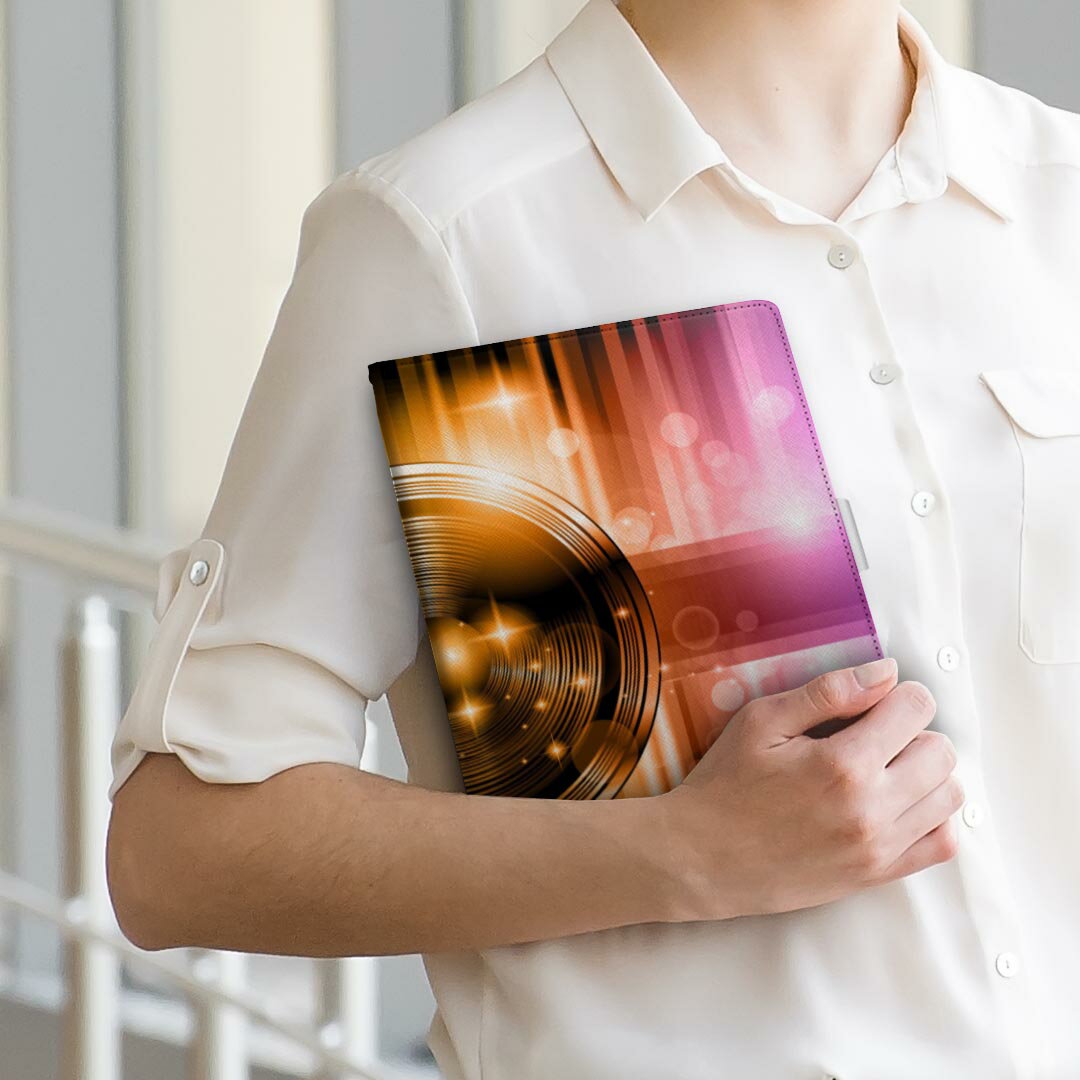 d-01h Huawei ファーウェイ dtab ディータブ d01h Lサイズ 手帳型 タブレットケース カバー 全機種対応有り レザー フリップ ダイアリー 二つ折り 革 005201 キラキラ　ピンク　オレンジ　青