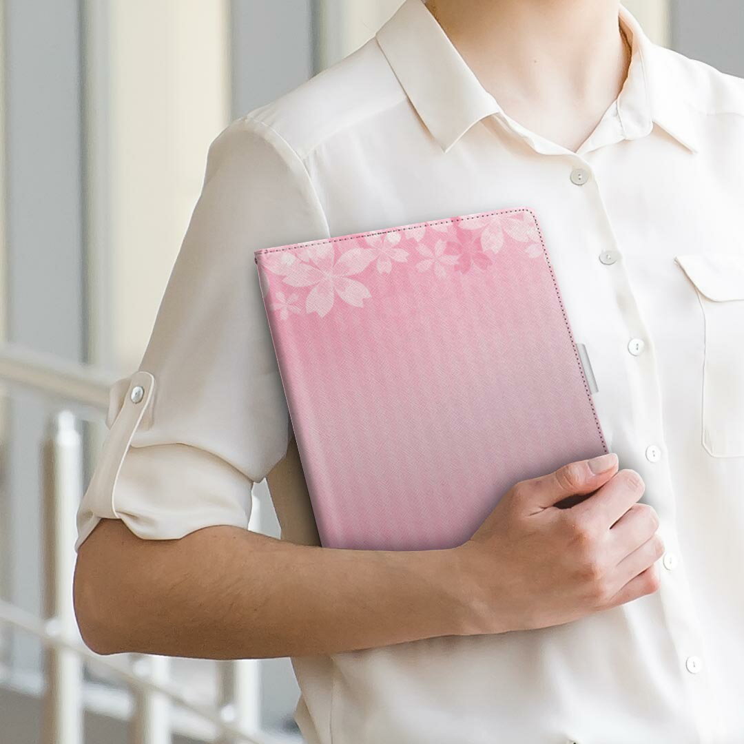 Dell Venue8 デル venue8 Mサイズ 手帳型 タブレットケース カバー 全機種対応有り レザー フリップ ダイアリー 二つ折り 革 005698 花　　ピンク