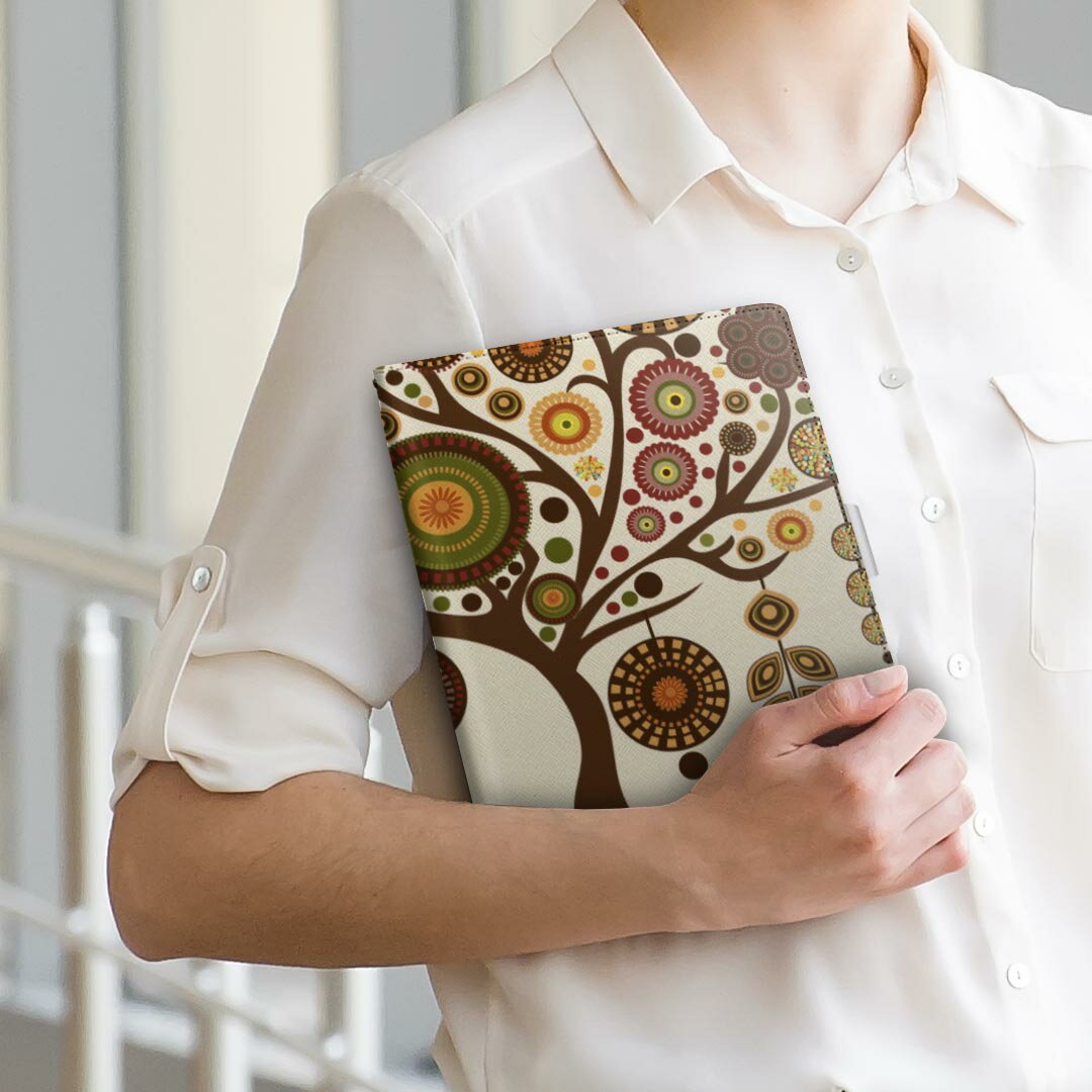 SO-03E Xperia Tablet Z エクスペリアタブレット so03e LLサイズ 手帳型 タブレットケース カバー 全機種対応有り レザー フリップ ダイアリー 二つ折り 革 006337 花　　植物