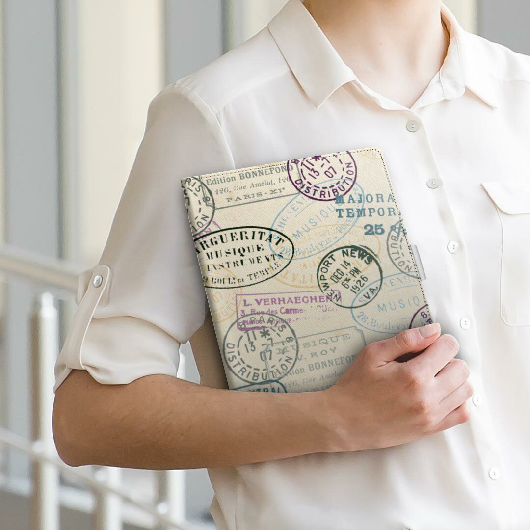 pad5 / pad5 pro Lサイズ 手帳型 タブレットケース カバー 全機種対応有り レザー フリップ ダイアリー 二つ折り 革 006841 英語　文字