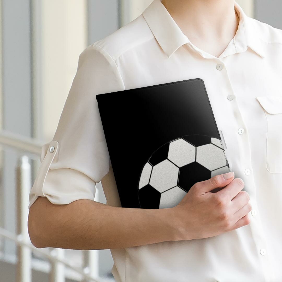 Lenovo Tab4 10 レノボ タブ4 10インチ Lサイズ 手帳型 タブレットケース カバー 全機種対応有り レザー フリップ ダイアリー 二つ折り 革 010180 スポーツ　サッカー　ボール