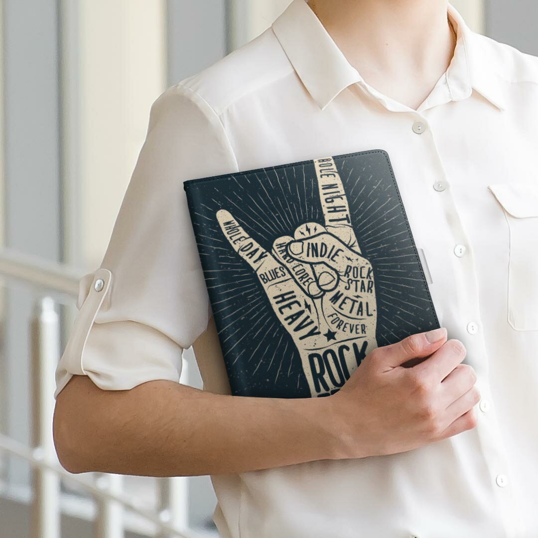 Xperia Tablet SO-05G SONY ソニー Xperia Tablet エクスペリアタブレット so05g Lサイズ 手帳型 タブレットケース カバー 全機種対応有り レザー フリップ ダイアリー 二つ折り 革 010416 英語　手　タトゥー