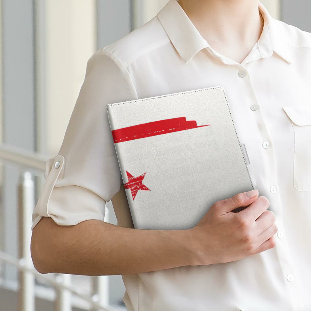 dtab Compact d-42A Lenovo docomo ドコモ Sサイズ 手帳型 タブレットケース カバー 全機種対応有り レザー フリップ ダイアリー 二つ折り 革 018526 国旗 northern-cyprus 北キプロス