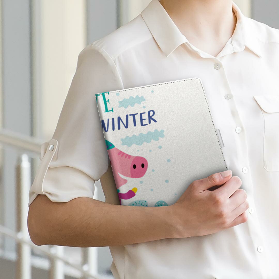 dtab d-41A d41a 対応 手帳型 タブレットケース タブレットカバー カバー レザー ケース 手帳タイプ フリップ ダイアリー 二つ折り 直接貼り付けタイプ 019051 イラスト アニマル キッズ