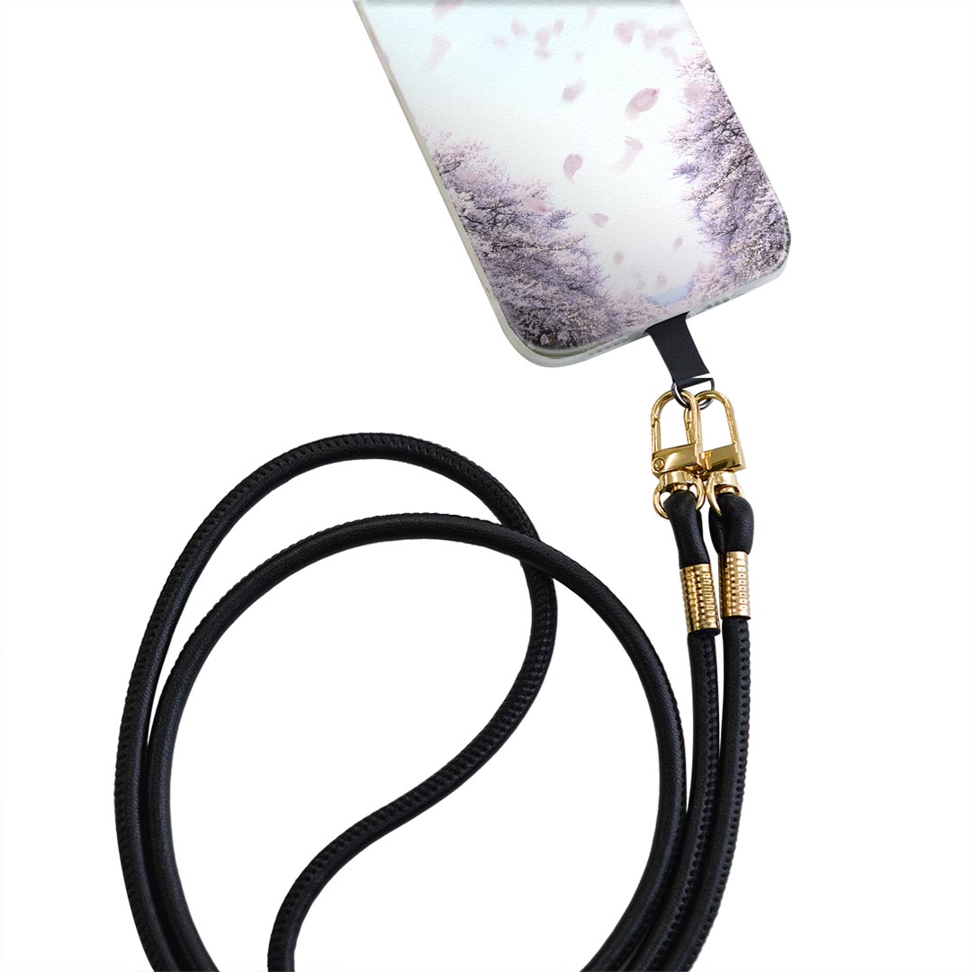 Galaxy A20 SC-02M ギャラクシー sc02m 専用 ショルダーケース ソフトケース スマホカバー 落下防止 スマホケース 斜めかけ 縄掛けケース 耐衝撃 tpu 000123 桜　花道　春