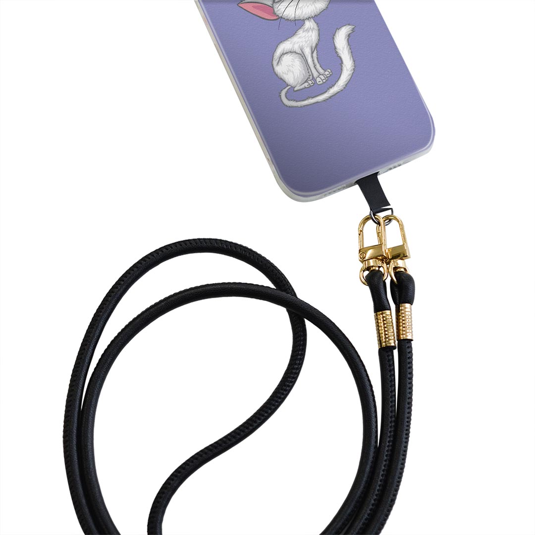 iPhone11Pro 5.8インチ iphone11 pro 専用 ショルダーケース ソフトケース スマホカバー 落下防止 スマホケース 斜めかけ 縄掛けケース 耐衝撃 tpu 002763 猫　キャラクター　動物