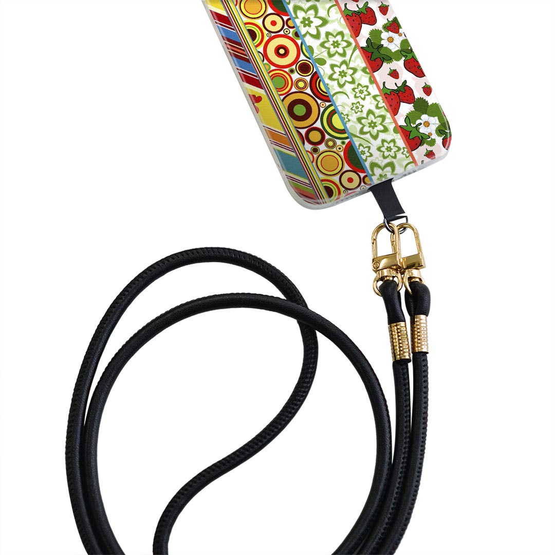 Xperia Ace SO-02L エクスペリア エース so02l 専用 ショルダーケース ソフトケース スマホカバー 落下防止 スマホケース 斜めかけ 縄掛けケース 耐衝撃 tpu 002764 模様　カラフル　柄(2.0)