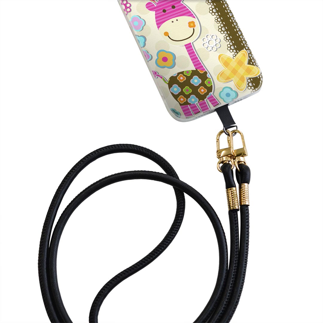 Galaxy A20 SC-02M ギャラクシー sc02m 専用 ショルダーケース ソフトケース スマホカバー 落下防止 スマホケース 斜めかけ 縄掛けケース 耐衝撃 tpu 003499 動物　キャラクター　カラフル