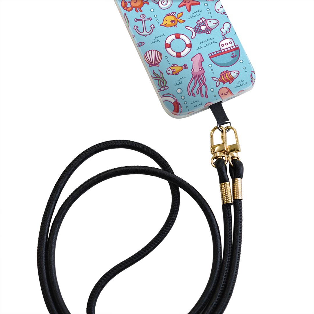 iPhone14pro 6.1インチ 専用 各キャリア iPhone14 Pro プロ 共通対応 ショルダーケース ソフトケース スマホカバー 落下防止 スマホケース 斜めかけ 縄掛けケース 耐衝撃 tpu 003569 海　動物　キャラクター