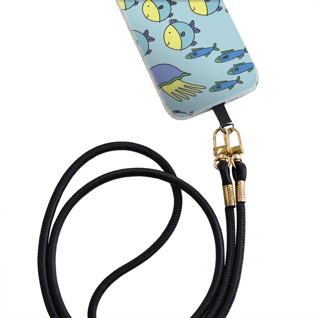 Xperia Ace SO-02L エクスペリア エース so02l 専用 ショルダーケース ソフトケース スマホカバー 落下防止 スマホケース 斜めかけ 縄掛けケース 耐衝撃 tpu 004120 海　キャラクター　イラスト