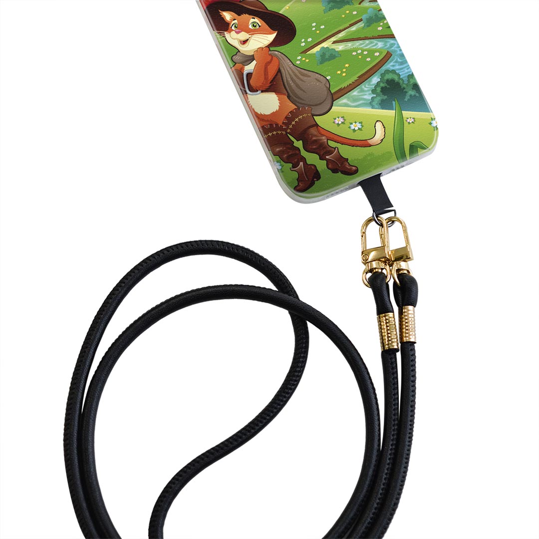 Xperia Ace SO-02L エクスペリア エース so02l 専用 ショルダーケース ソフトケース スマホカバー 落下防止 スマホケース 斜めかけ 縄掛けケース 耐衝撃 tpu 004507 キャラクター　猫