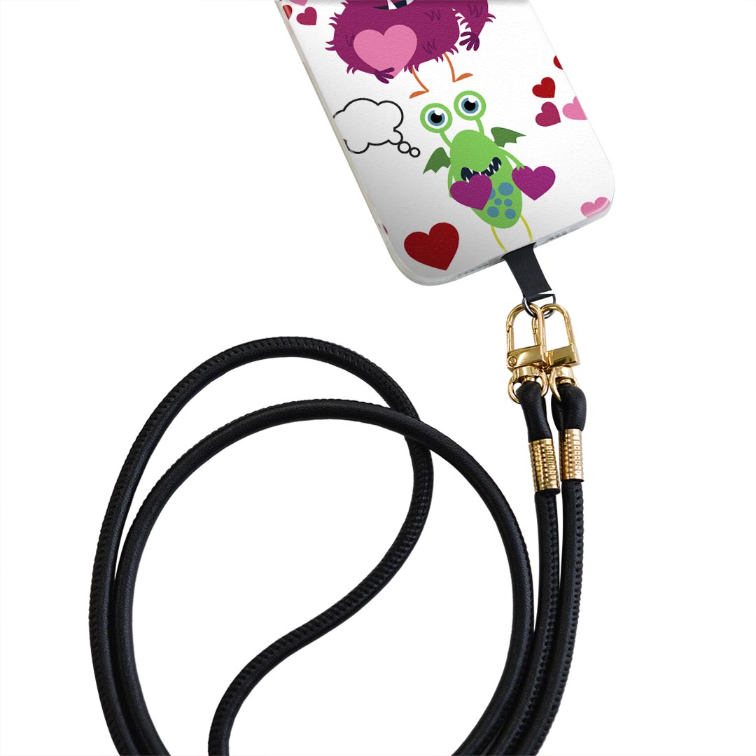 Xperia Ace SO-02L エクスペリア エース so02l 専用 ショルダーケース ソフトケース スマホカバー 落下防止 スマホケース 斜めかけ 縄掛けケース 耐衝撃 tpu 005746 モンスター　キャラクター