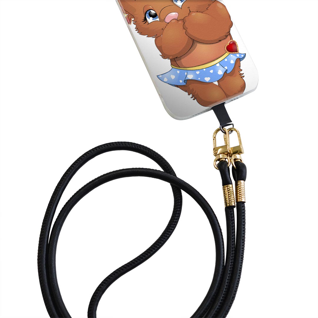 iPhone11Pro 5.8インチ iphone11 pro 専用 ショルダーケース ソフトケース スマホカバー 落下防止 スマホケース 斜めかけ 縄掛けケース 耐衝撃 tpu 006158 熊　くま　キャラクター