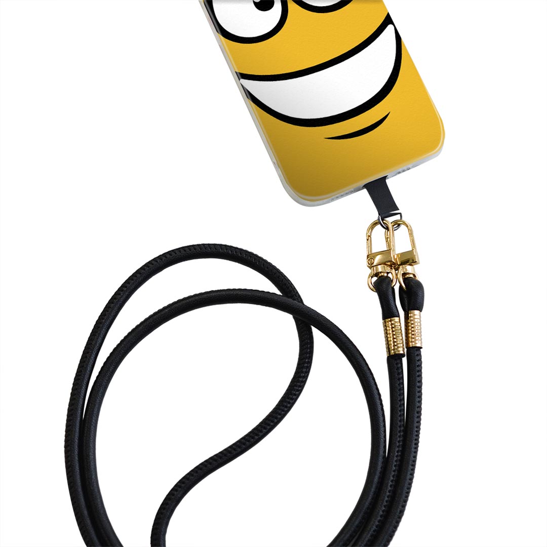 iPhone11Pro 5.8インチ iphone11 pro 専用 ショルダーケース ソフトケース スマホカバー 落下防止 スマホケース 斜めかけ 縄掛けケース 耐衝撃 tpu 006922 顔　キャラクター