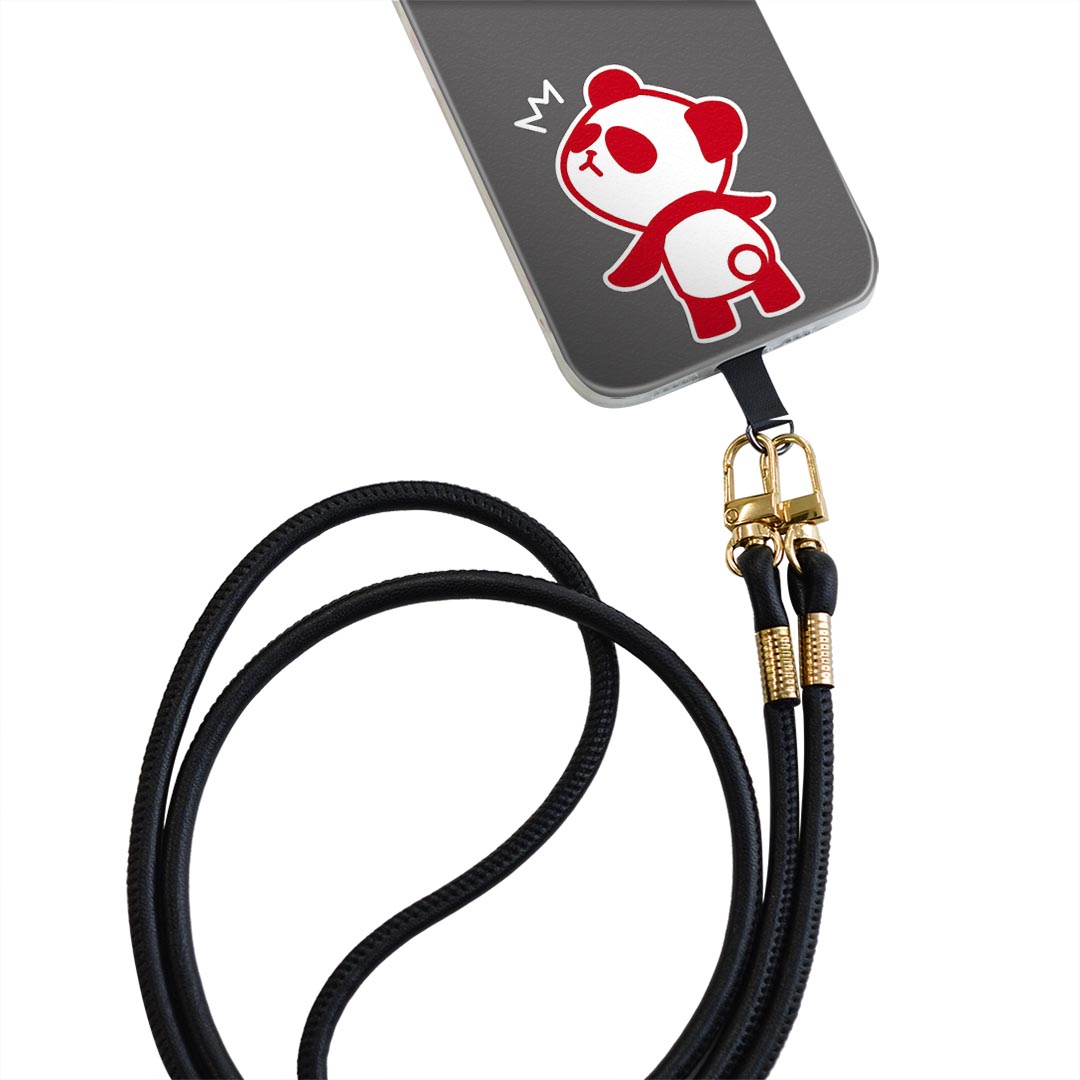 Xperia Ace SO-02L エクスペリア エース so02l 専用 ショルダーケース ソフトケース スマホカバー 落下防止 スマホケース 斜めかけ 縄掛けケース 耐衝撃 tpu 007010 パンダ　キャラクター