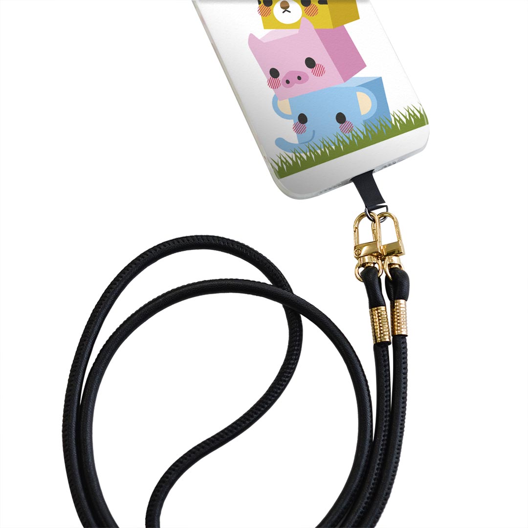 iPhone14pro 6.1インチ 専用 各キャリア iPhone14 Pro プロ 共通対応 ショルダーケース ソフトケース スマホカバー 落下防止 スマホケース 斜めかけ 縄掛けケース 耐衝撃 tpu 007133 動物　キャラクター