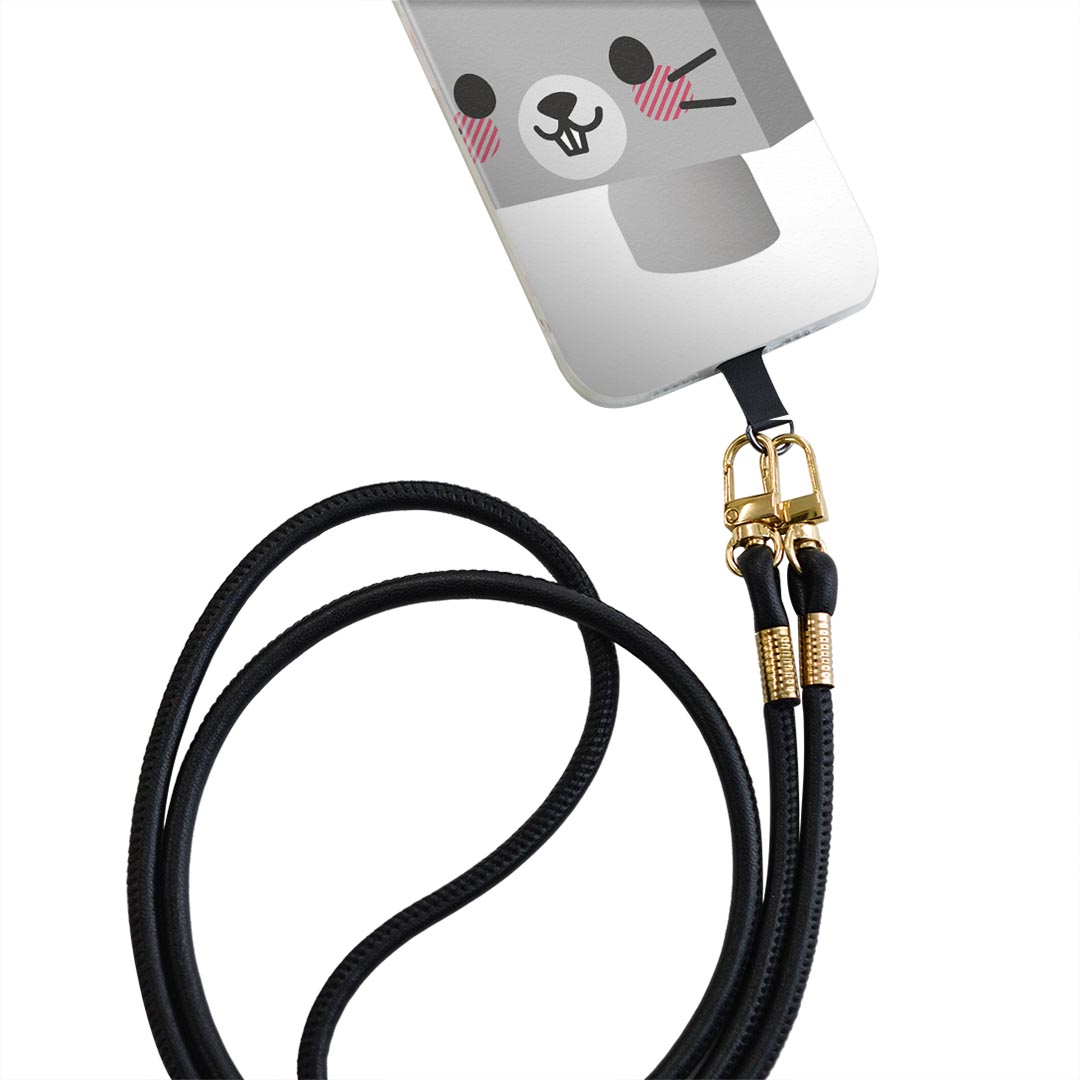 Xperia Ace SO-02L エクスペリア エース so02l 専用 ショルダーケース ソフトケース スマホカバー 落下防止 スマホケース 斜めかけ 縄掛けケース 耐衝撃 tpu 007139 ねずみ　キャラクター