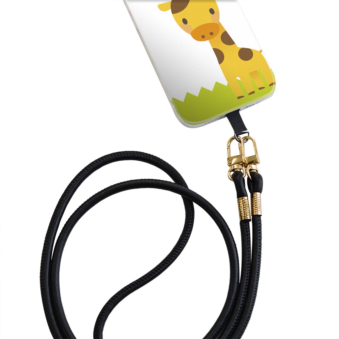 iPhone11Pro 5.8インチ iphone11 pro 専用 ショルダーケース ソフトケース スマホカバー 落下防止 スマホケース 斜めかけ 縄掛けケース 耐衝撃 tpu 007166 アニマル きりん　キャラクター