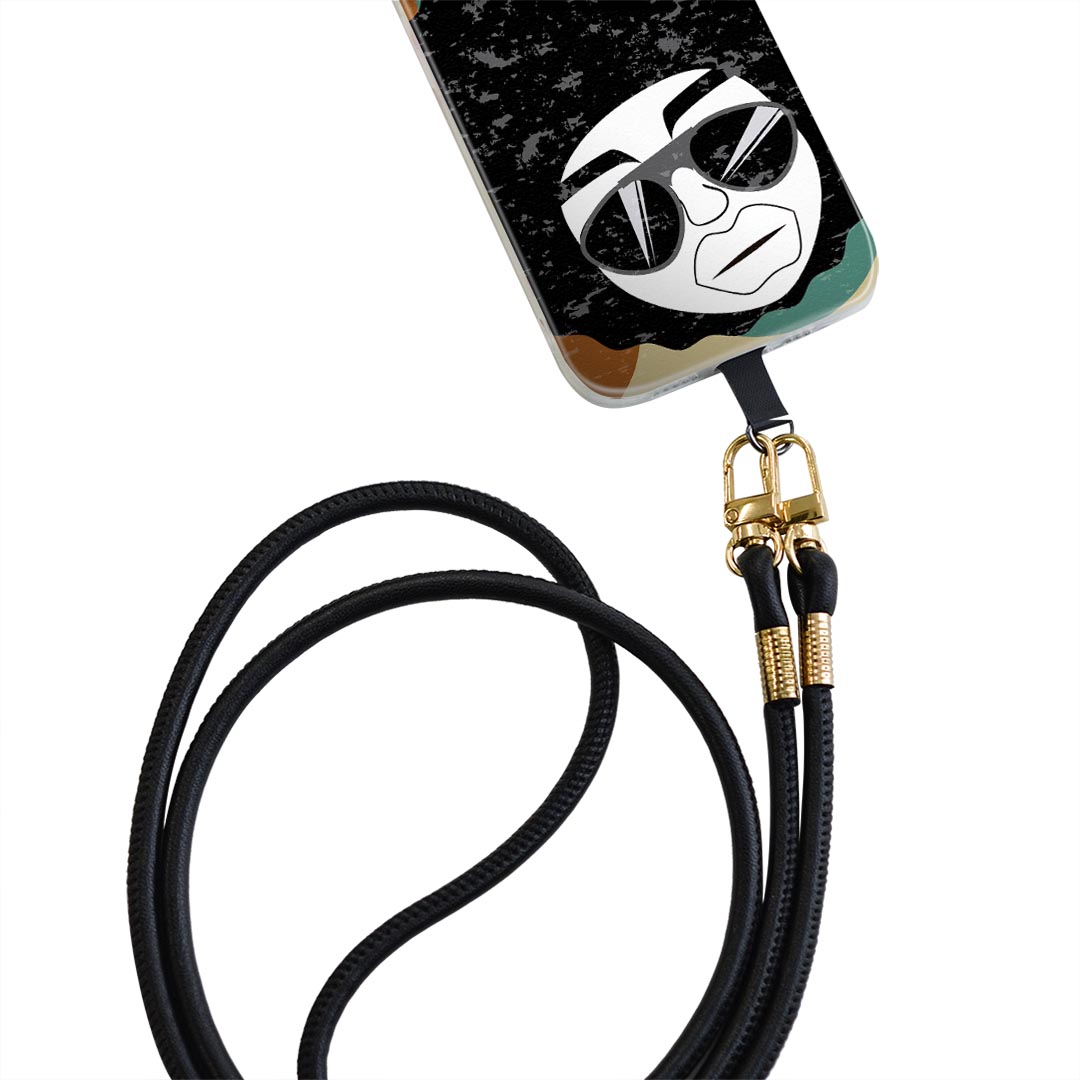 iPhone11Pro 5.8インチ iphone11 pro 専用 ショルダーケース ソフトケース スマホカバー 落下防止 スマホケース 斜めかけ 縄掛けケース 耐衝撃 tpu 007362 アフロ　キャラクター　レトロ