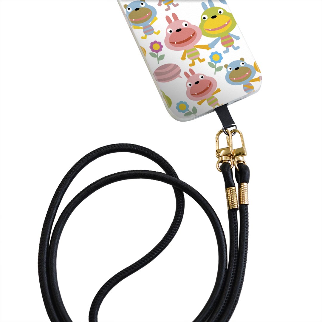 Xperia Ace SO-02L エクスペリア エース so02l 専用 ショルダーケース ソフトケース スマホカバー 落下防止 スマホケース 斜めかけ 縄掛けケース 耐衝撃 tpu 007651 うさぎ　花　キャラクター　イラスト